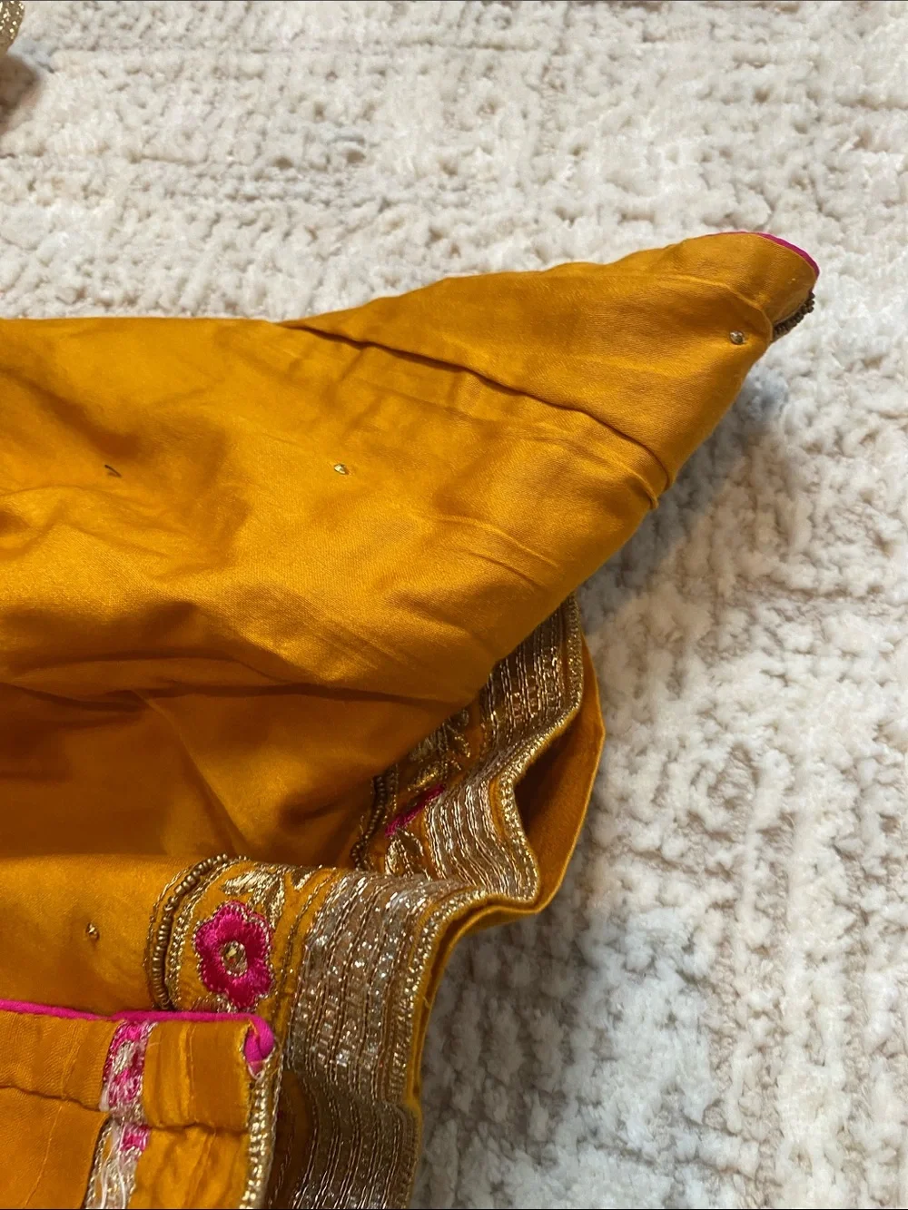 Mustard Embroidered  Women's Cotton Salwar suit with Duptta